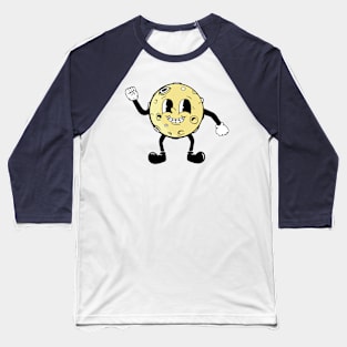 Cartoon Moon Baseball T-Shirt